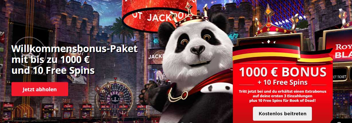 Royal Panda Casino Bonus