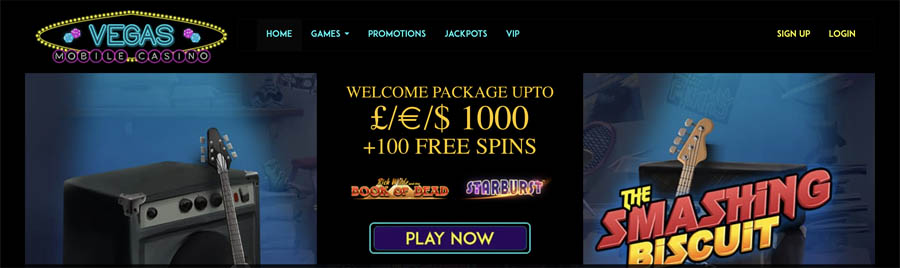 screenshot vegas mobile casino bonus